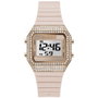 Guess Reloj GW0430L3 con caja dorada y correa rosa