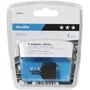 Adaptador Estéreo Vivanco 46064/ Jack 3.5 Macho - 2x Jack 3.5 Hembra