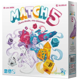Synapses Games Match 5 - Juego de Mesa de Palabras y Conexiones para 2 a 8 Jugadores, Recomendado a Partir de 10 Años (PEGI 10), Idioma Español