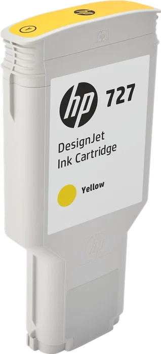 HP Cartucho de tinta DesignJet 727 Amarillo 300 ml (F9J78A) XL