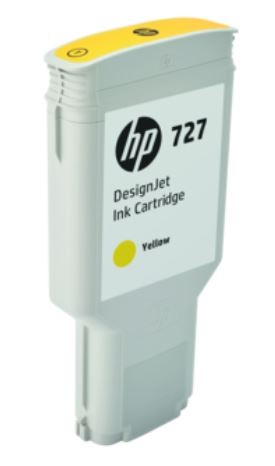 HP Cartucho de tinta DesignJet 727 Amarillo 300 ml (F9J78A) XL
