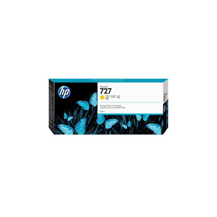 HP Cartucho de tinta DesignJet 727 Amarillo 300 ml (F9J78A) XL