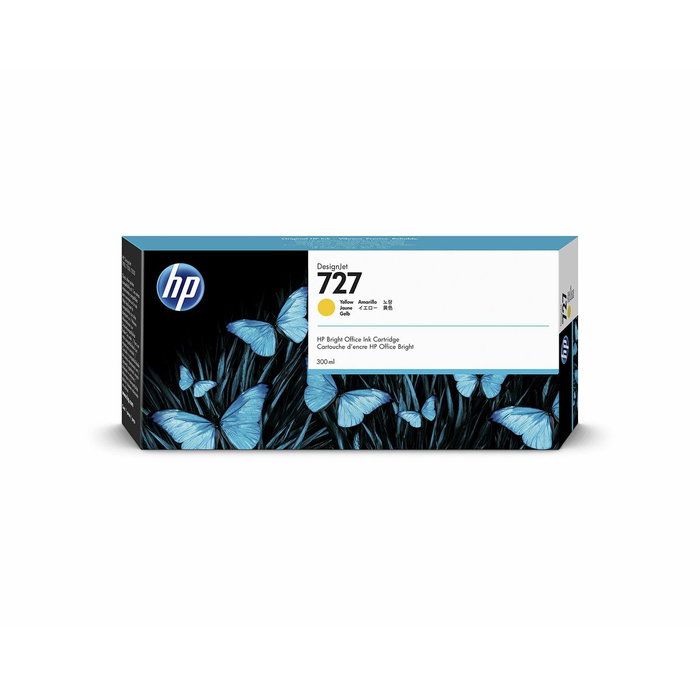 HP Cartucho de tinta DesignJet 727 Amarillo 300 ml (F9J78A) XL