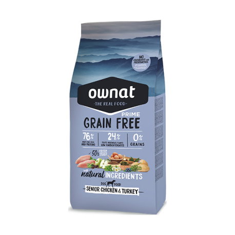 Ownat Perro GF Prime Senior Chicken & Turkey 12 kg Ownat Perro GF Prime Senior Chicken & Turkey 12 kg