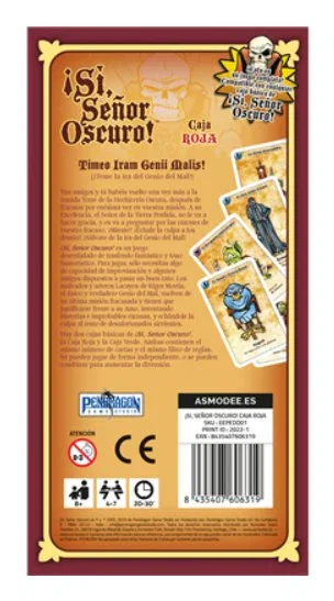 Asmodee ¡Sí, Señor Oscuro! Caja Roja Asmodee ¡Sí, Señor Oscuro! Caja Roja