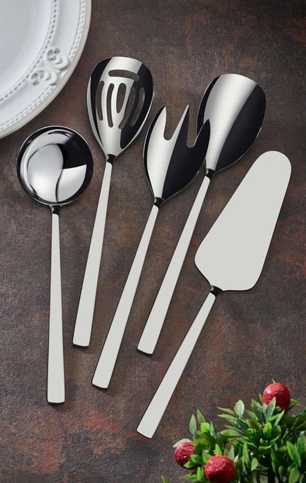 Hermia Sos5 Set de Servicio de Cocina 5 Piezas Acero Inoxidable Color Plateado Hermia Sos5 Set de Servicio de Cocina 5 Piezas Acero Inoxidable Color Plateado