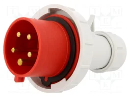 PAWBOL Enchufe Macho Trifásico 32A 5 Pines 400V AC