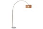 DKD Home Decor Lámpara Pie Moderno Ratán Mármol Natural Blanco Dorado 126x40x193 cm