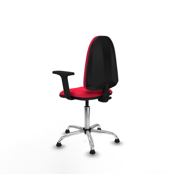 PIQUERAS Y CRESPO Silla de oficina Aýna Roja con Brazos 2D