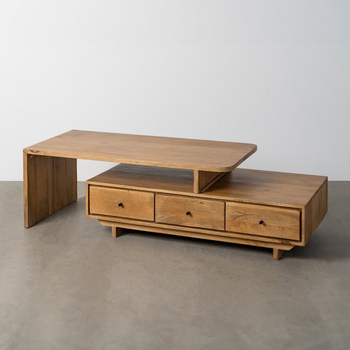 Mesa Centro Natural Madera de Mango 150 X 60 X 45 cm Mesa Centro Natural Madera de Mango 150 X 60 X 45 cm