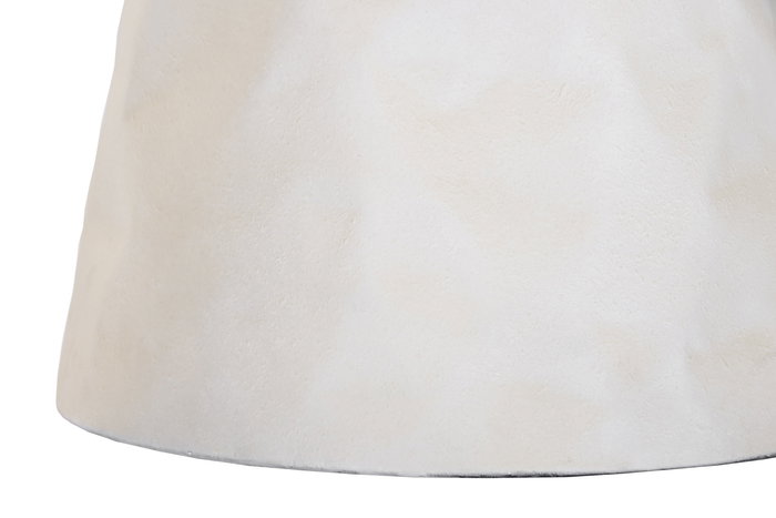 DKD Home Decor Mesa Redonda de Comedor Urbana, Madera y Metal, 120 cm, Color Marrón y Blanco, 76 cm de Alto