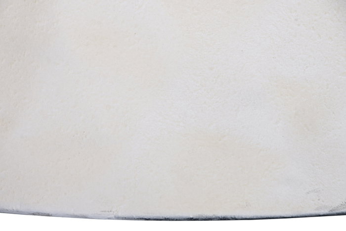 DKD Home Decor Mesa Redonda de Comedor Urbana, Madera y Metal, 120 cm, Color Marrón y Blanco, 76 cm de Alto