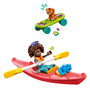 LEGO 42659 Friends Amistad Excursión en Coche por Carretera con Remolque, 2 Minipersonajes y Figura de Cachorrita - Juego de Construcción Aventura +6 Años