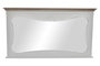DKD Home Decor Espejo de Madera 117x5x63,3 Natural Blanco