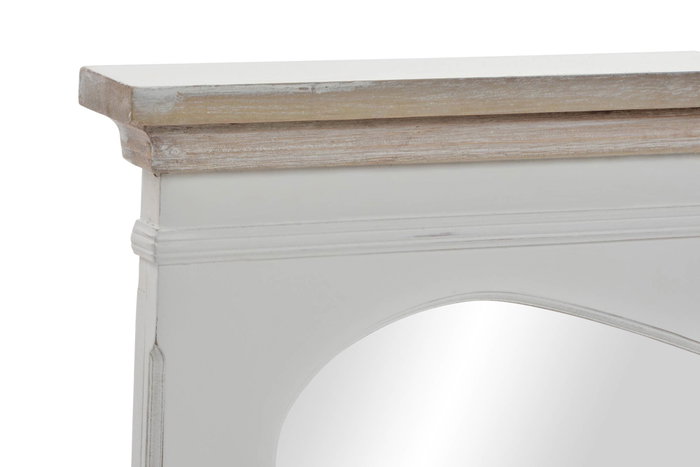 DKD Home Decor Espejo de Madera 117x5x63,3 Natural Blanco DKD Home Decor Espejo de Madera 117x5x63,3 Natural Blanco