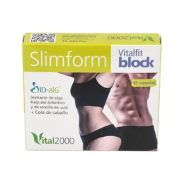 Vital 2000 Slimform Block 45Cap. 45 Cápsulas Complemento Alimenticio para el Control de Peso con Cola de Caballo