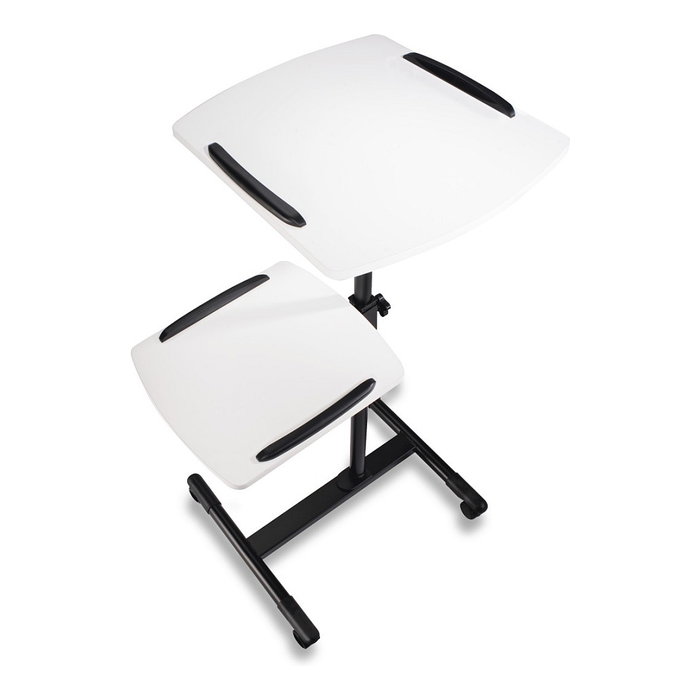 Hama Mesa para proyector 77510 de 2 niveles, Negro y Blanco