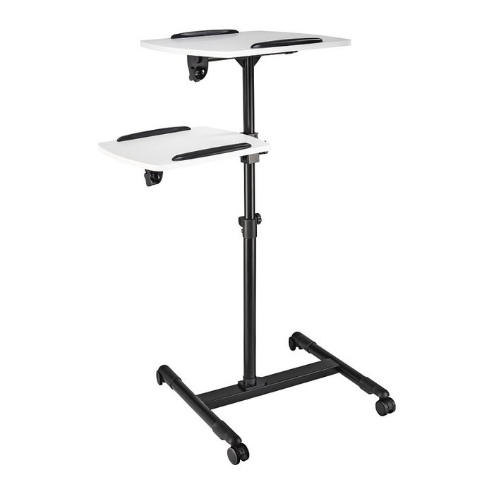 Hama Mesa para proyector 77510 de 2 niveles, Negro y Blanco