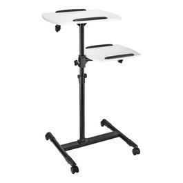 Hama Mesa para proyector 77510 de 2 niveles, Negro y Blanco