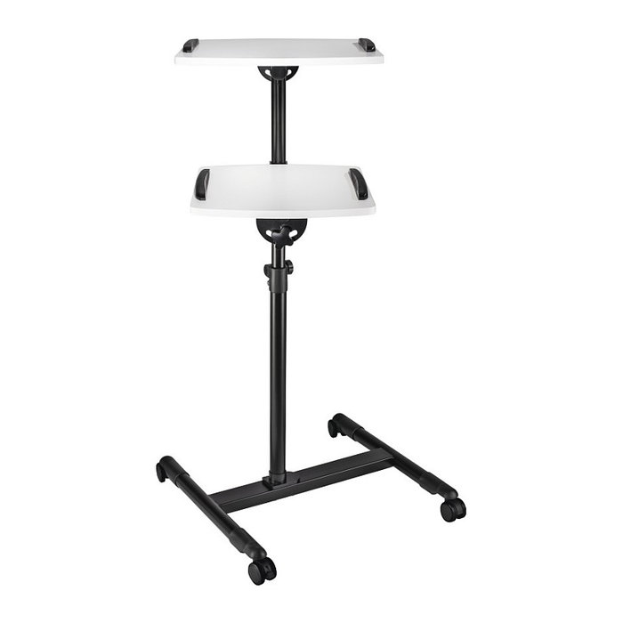 Hama Mesa para proyector 77510 de 2 niveles, Negro y Blanco
