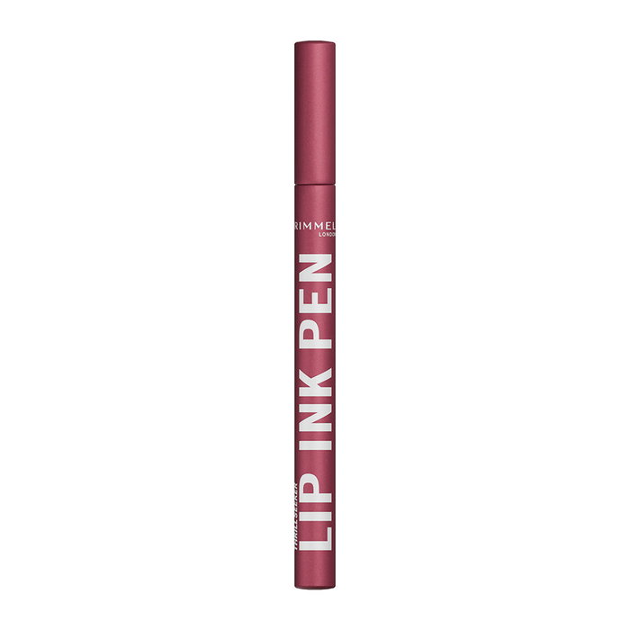 Rimmel London Lip Ink Pen Labial Líquido #220-Felted Flush 1.7 ml - Aplicador de Precisión, Color Satinado Duradero y Ligero