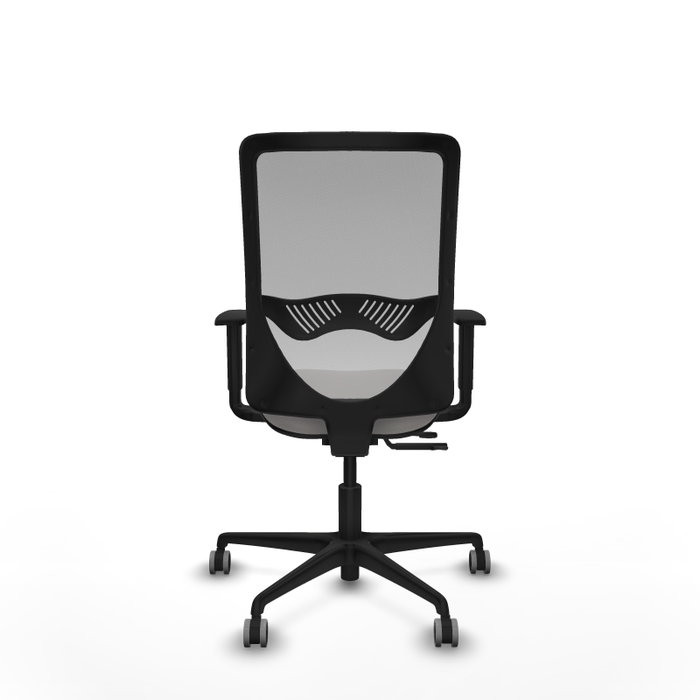 PIQUERAS Y CRESPO Silla de oficina Zulema con mecanismo Sincro/Traslack, Blanco y Gris