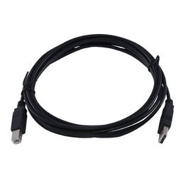 Kramer 96-0215006 Cable USB 2.0 de 1.8 metros con conectores USB A a USB B, Negro