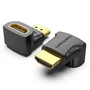 Vention Adaptador HDMI 4K AIOB0 Macho Derecho a Hembra Angular 90º Negro