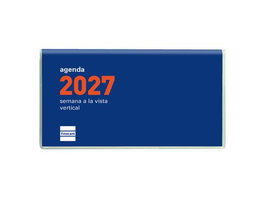 Finocam Agenda Anual 2027 Plana Cóctel Azul