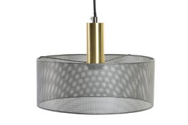 DKD Home Decor Lámpara de Techo Metal Gris 30x30x115 cm