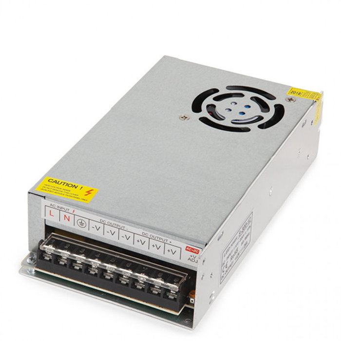 Transformador LED 230VAC a 12VDC 300W 25A Fuente Alimentación Regulada IP20 Transformador LED 230VAC a 12VDC 300W 25A Fuente Alimentación Regulada IP20
