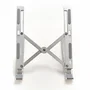 Iggual Soporte Plegable de Aluminio para Portátiles de hasta 17 Pulgadas, Plata