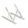 Iggual Soporte Plegable de Aluminio para Portátiles de hasta 17 Pulgadas, Plata