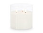 Giftdecor Vela Led 3 Luces en Vaso de Cristal 15x15x15 cm (Set de 6)
