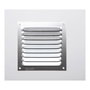 Fepre Rejilla de Aluminio 0.6 Natural sin Borde 100x100mm Cromado
