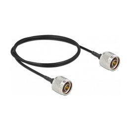 DeLOCK Cable de antena coaxial macho N a macho N LMR100 1 m