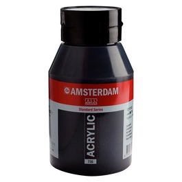 Talens Amsterdam Standard Series Pintura Acrílica Bote 1000 mL Negro Óxido Acabado Satinado
