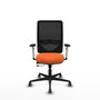 PIQUERAS Y CRESPO Silla de oficina Zulema Naranja y Negro