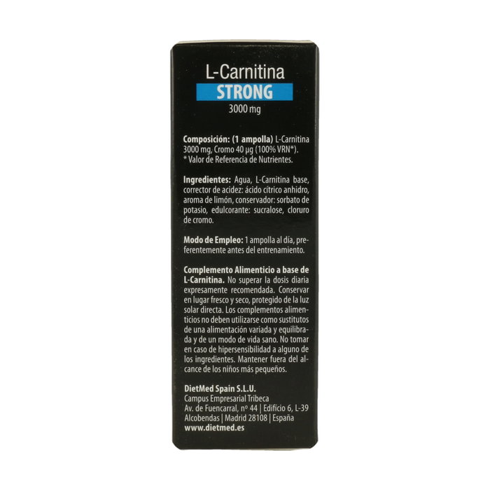 Naturmil L-Carnitina Strong 3000mg 20 ampollas de 15ml Naturmil L-Carnitina Strong 3000mg 20 ampollas de 15ml