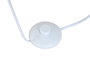 DKD Home Decor Lámpara de Pie Blanca Natural Cerámica y Poliéster 42 x 42 x 85 cm