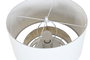 DKD Home Decor Lámpara de Pie Blanca Natural Cerámica y Poliéster 42 x 42 x 85 cm