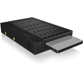 ICY BOX IB-puño StS Adaptador Universal para Disco Duro 2.5" a Bahía 3.5" - Carcasa de Plástico Negro