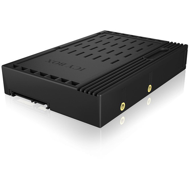 ICY BOX IB-puño StS Adaptador Universal para Disco Duro 2.5" a Bahía 3.5" - Carcasa de Plástico Negro
