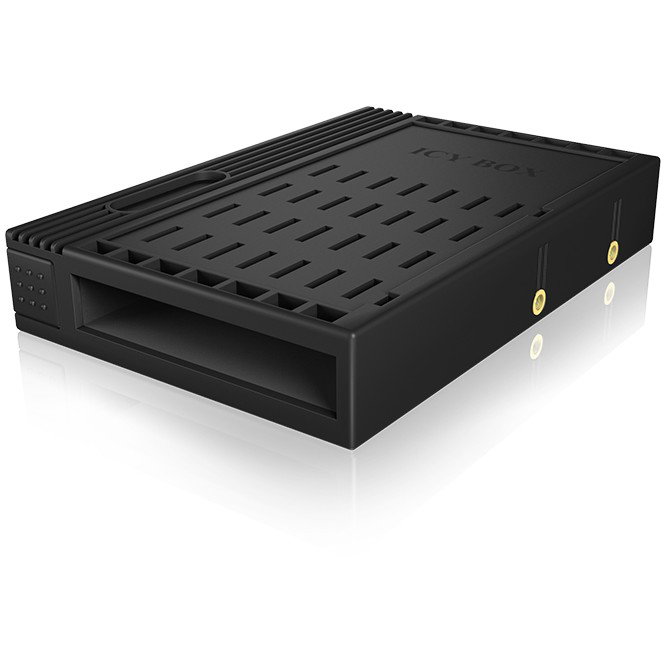 ICY BOX IB-puño StS Adaptador Universal para Disco Duro 2.5" a Bahía 3.5" - Carcasa de Plástico Negro