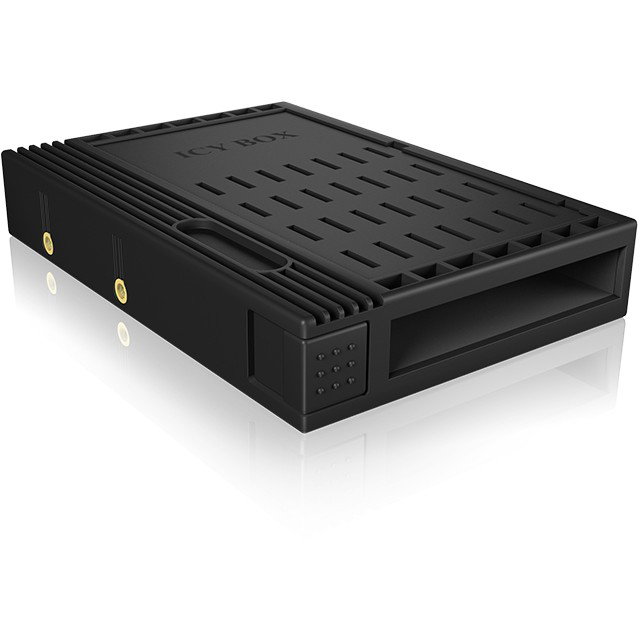 ICY BOX IB-puño StS Adaptador Universal para Disco Duro 2.5" a Bahía 3.5" - Carcasa de Plástico Negro