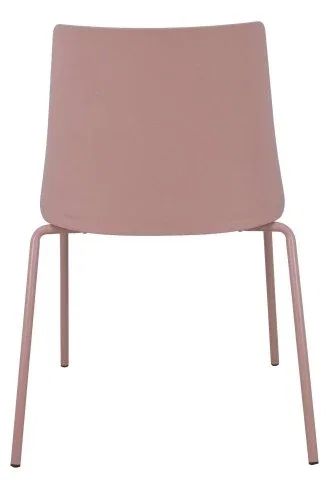 PIQUERAS Y CRESPO Pack de 4 sillas Orgaz Bali gris claro con carcasa y chasis rosa PIQUERAS Y CRESPO Pack de 4 sillas Orgaz Bali gris claro con carcasa y chasis rosa