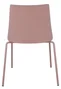 PIQUERAS Y CRESPO Pack de 4 sillas Orgaz Bali gris claro con carcasa y chasis rosa