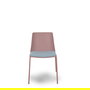 Silla Orgaz de PVC color Gris claro. Sin brazos