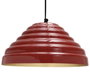 DKD Home Decor Lámpara de Techo de Hierro Lacado Rojo