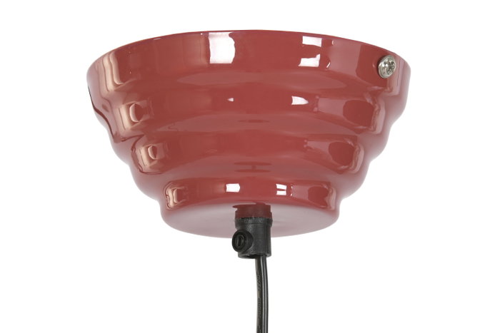 DKD Home Decor Lámpara de Techo de Hierro Lacado Rojo